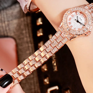 Women's Fashion Simple Rhinestone Alloy Quartz Watch