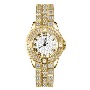 Women's Fashion Simple Rhinestone Alloy Quartz Watch