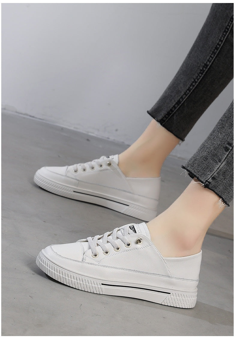 Two-way White Shoes Flat Lightweight