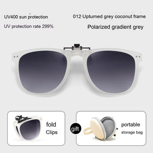 Foldable Polarized Sunglasses Clip Sun Protection UV Protection