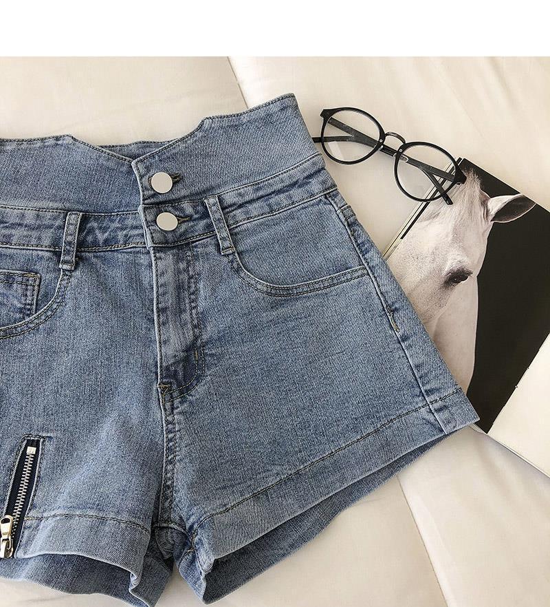 Women's Style Black Design Denim Shorts