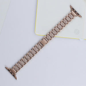 Three Beads Full Diamond Small Waist Strap Alloy Strap