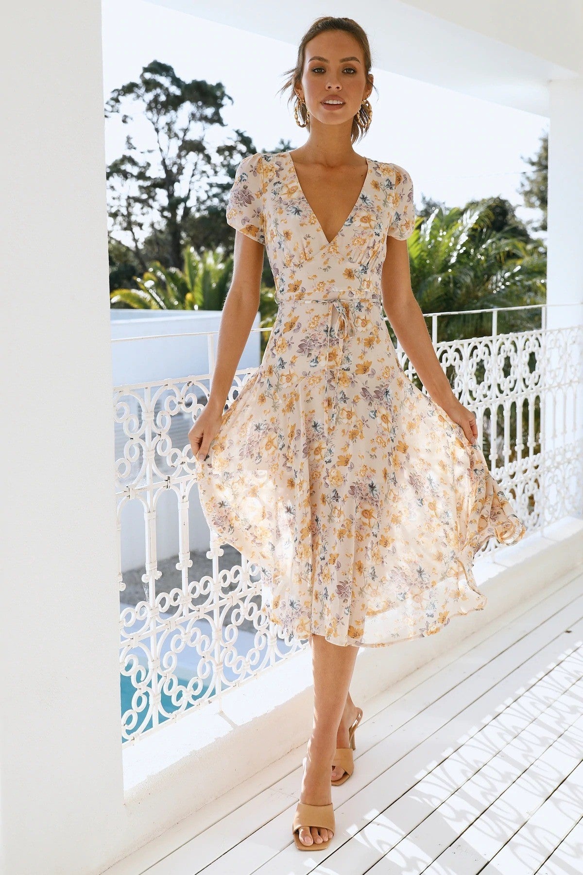 Fashion Individual Casual Printed Dress Women