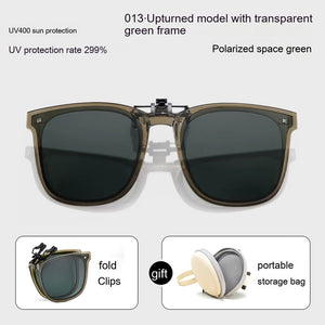 Foldable Polarized Sunglasses Clip Sun Protection UV Protection