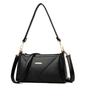 Texture Soft Leather Crossbody Bag Fashion Lady