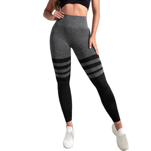 Seamless Hip Raise Fitness Pants Belly Contracting And Close-fitting High Waist Yoga Pants