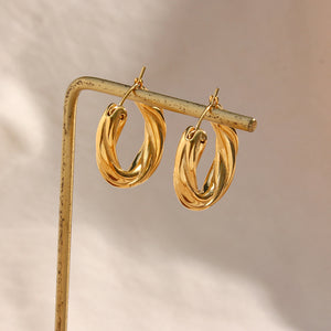 Denisse Twisted Hoop Earrings