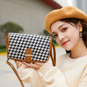 Women's Fashion Plaid Shoulder Messenger Bag