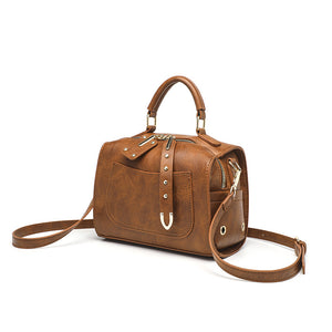 Women's Fashion Retro Solid Color Single-shoulder Bag