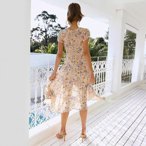 Fashion Individual Casual Printed Dress Women