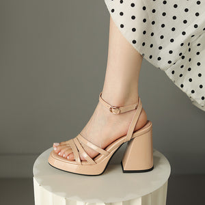 European And American Style Roman High Heels Fashion Women's Shoes