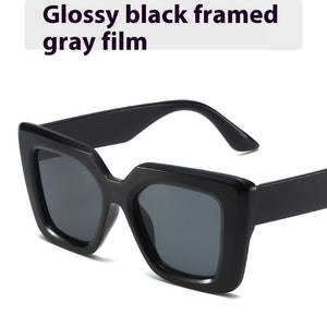 Fashion Classic Black Frame Large Frame Travel Glasses