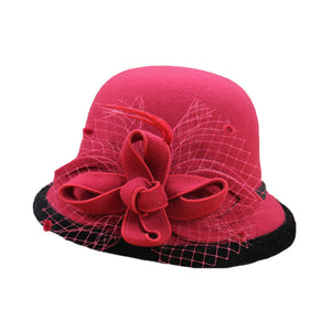 Women's Autumn And Winter British Retro Socialite Bucket Hat