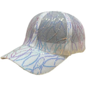 Hollow Breathable Colorful Sequined Sun Hat Sun Protection