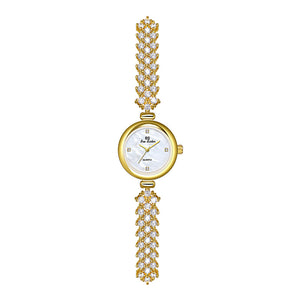 Mermaid Light Luxury Diamond Small Gold And Silver Chain Watch