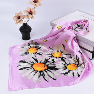 Spring Satin Silk Towel Decoration