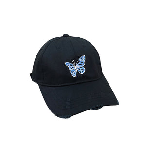 Butterfly Peaked Cap Women's Summer Korean Style